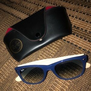 Ray Ban Blue & Cream Wayfarer